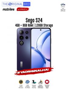 Sego S24 - 4GB RAM - 128GB Storage - PTA Approved - 12 Months Warranty - Purple - The Original Bro Mobiles - TOB41